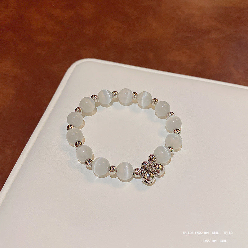 Colorful Cute Beaded Bracelet with Niche Pearl